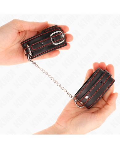 KINK MUNEQUERAS PEQUENA NEGRO CON DETALLES EN ROJO AJUSTABLE 14 24 CM X 35 CM