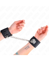 KINK MUNEQUERAS FIJAS CON CADENA 30 CM Y CIERRE CANDADO NEGRO AJUSTABLE 16 23 CM X 55 CM
