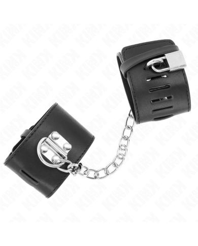 KINK MUNEQUERAS FIJAS CON CADENA 30 CM Y CIERRE CANDADO NEGRO AJUSTABLE 16 23 CM X 55 CM