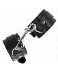KINK MUNEQUERAS SIMPLES CON FILA DE REMACHES NEGRO AJUSTABLE 17 28 CM X 5 CM