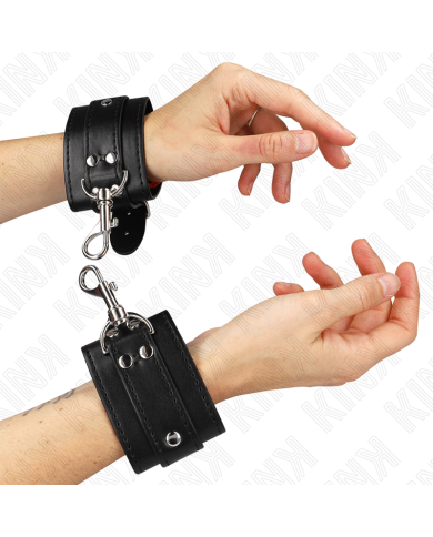 KINK MUNEQUERAS ESTILO MAZMORRA CON CERRADURA NEGRO AJUSTABLE 21 28 CM X 55 CM