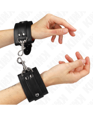 KINK MUNEQUERAS ESTILO MAZMORRA CON CERRADURA NEGRO AJUSTABLE 21 28 CM X 55 CM