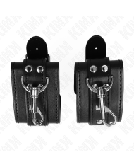 KINK MUNEQUERAS ESTILO MAZMORRA CON CERRADURA NEGRO AJUSTABLE 21 28 CM X 55 CM