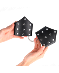 KINK MUNEQUERAS ESTILO PUNTIAGUDO NEGRO CON CADENA AJUSTABLE 17 23 CM X 85 CM