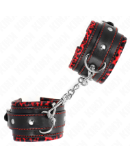 KINK MUNEQUERAS FORRADAS ROJO NEGRO AJUSTABLE 17 29 CM X 6 CM