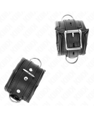 KINK MUNEQUERAS ESTILO HEAVY FORRO NEGRO AJUSTABLE 20 30 CM X 6 CM