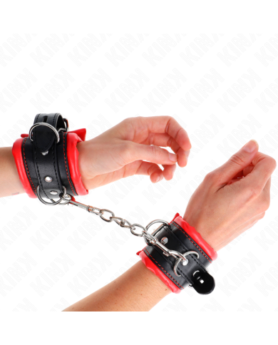 KINK MUNEQUERAS ESTILO HEAVY FORRO ROJO AJUSTABLE 20 30 CM X 6 CM