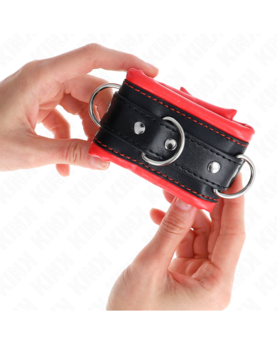 KINK MUNEQUERAS ESTILO HEAVY FORRO ROJO AJUSTABLE 20 30 CM X 6 CM