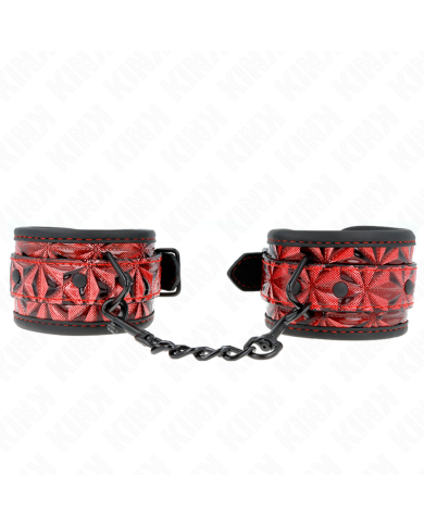 KINK MUNEQUERAS CON PATRON DE DIAMANTES ROJO OSCURO AJUSTABLE 17 26 CM X 55 CM