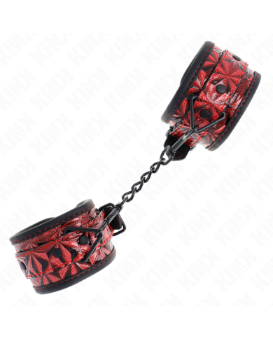 KINK MUNEQUERAS CON PATRON DE DIAMANTES ROJO OSCURO AJUSTABLE 17 26 CM X 55 CM