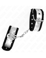 KINK MUNEQUERAS FINAS NEGRO PLATEADO 30 X 4 CM
