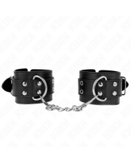 KINK MUNEQUERAS CON DOBLE LINEA DE TACHUELAS NEGRO AUSTABLE 19 26 CM