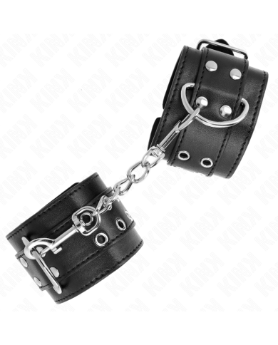KINK MUNEQUERAS CON DOBLE LINEA DE TACHUELAS NEGRO AUSTABLE 19 26 CM