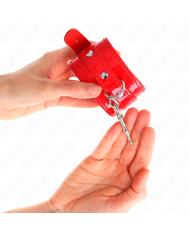 KINK MUNEQUERAS CON TACHUELAS ROJO AJUSTABLE 23 33 CM