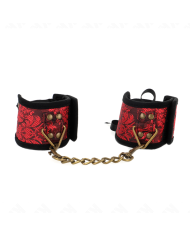 KINK MUNEQUERAS DISENO ESCANDALO ROJO NEGRO DETALLE LAZO 245 CM X 65 CM