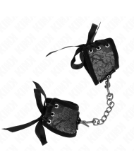 KINK MUNEQUERAS DISENO ESCANDALO NEGRO DETALLE LAZO 245 CM X 65 CM