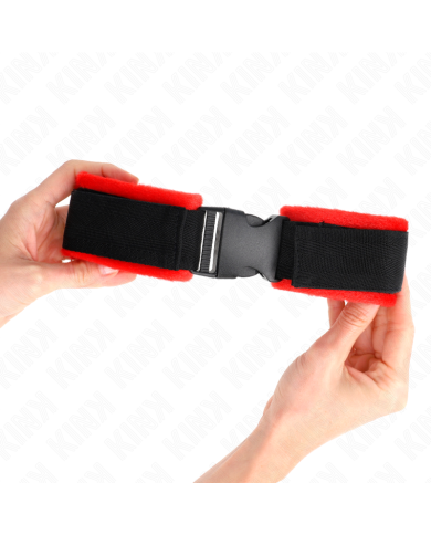 KINK MUNEQUERAS NYLON ROJO NEGRO MODELO 1 AJUSTABLE 25 35 CM X 6 CM