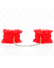 KINK MUNEQUERAS ELASTICAS DE ENCAJE ROJO