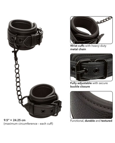 CALEXOTICS NOCTURNAL ESPOSAS CUERO AJUSTABLE NEGRO