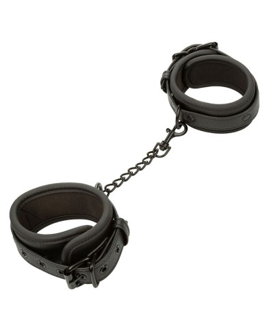 CALEXOTICS NOCTURNAL ESPOSAS DE TOBILLO CUERO AJUSTABLE NEGRO