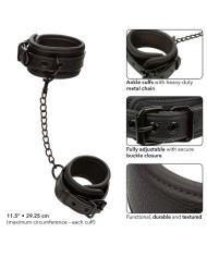 CALEXOTICS NOCTURNAL ESPOSAS DE TOBILLO CUERO AJUSTABLE NEGRO