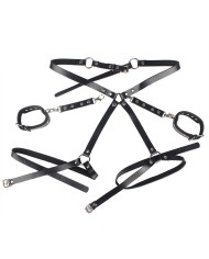 SUBBLIME 953690 ESPOSAS CON CINTURON BONDAGE NEGRO TALLA UNICA