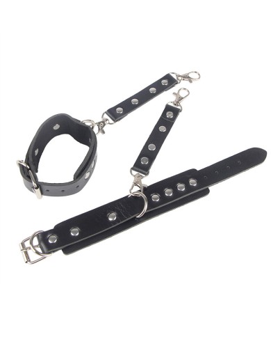 SUBBLIME 953690 ESPOSAS CON CINTURON BONDAGE NEGRO TALLA UNICA