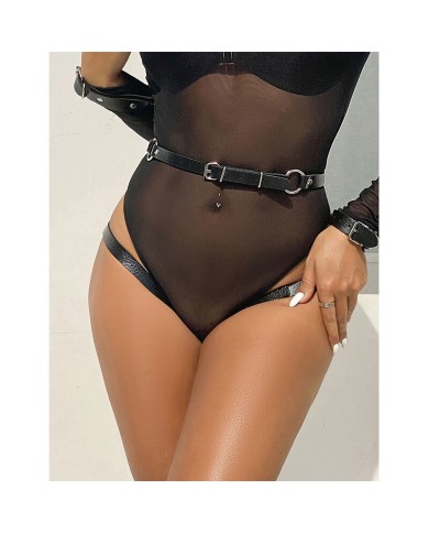 SUBBLIME 953690 ESPOSAS CON CINTURON BONDAGE NEGRO TALLA UNICA
