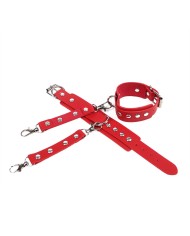 SUBBLIME 953706 ESPOSAS CON CINTURON BONDAGE ROJO TALLA UNICA