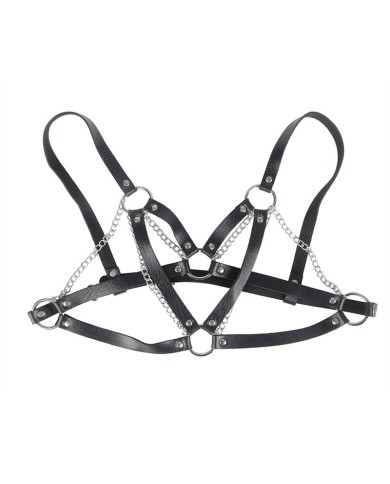 SUBBLIME 953713 CINTURON DE BONDAGE PUNK HEBILLA METAL NEGRO TALLA UNICA