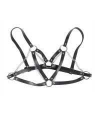 SUBBLIME 953713 CINTURON DE BONDAGE PUNK HEBILLA METAL NEGRO TALLA UNICA