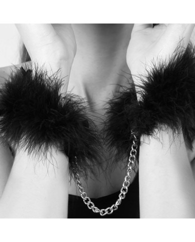 BIJOUX ZA ZA ZU FEATHER HANDCUFFS