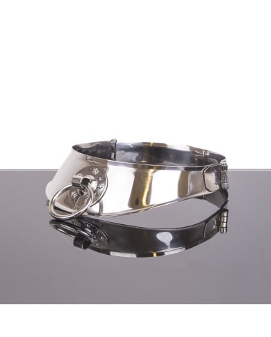 METAL HARD COLLAR RESTRINGIDOR CON ANILLA