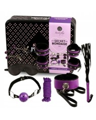SECRETPLAY BDSM SET 8PCS LILA NEGRO