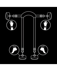 FETISH SUBMISSIVE POSICION MASTER CON 4 ESPOSAS CON FORRO DE NEOPRENO