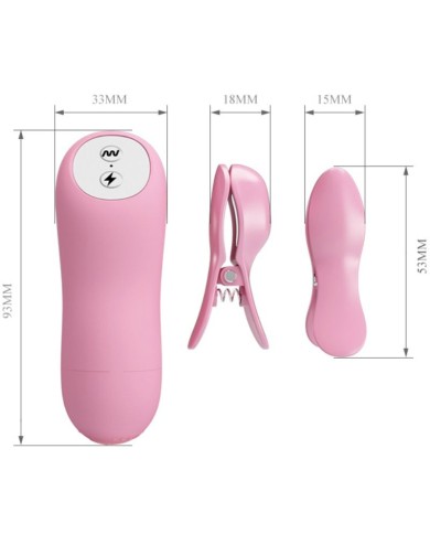 BAILE ROMANTIC WAVE PINZAS CON VIBRACION Y ELECTROSHOCK
