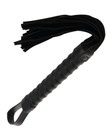 DARKNESS LATIGO BONDAGE NEGRO CON MANGO DE PIEL