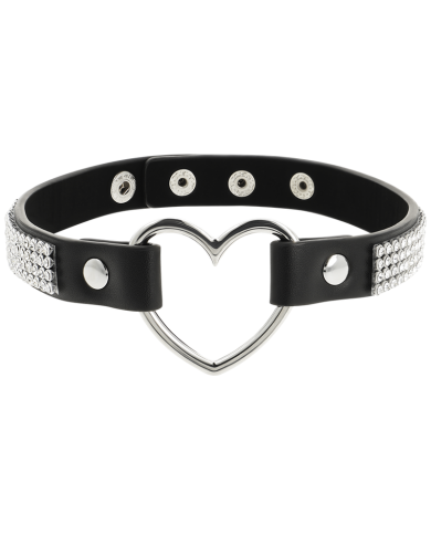 COQUETTE CHIC DESIRE CHOKER CUERO VEGANO CORAZON