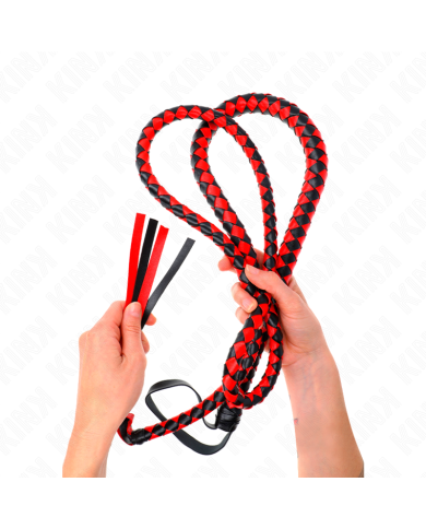 KINK LATIGO DE SERPIENTE LARGO ROJO 210 CM
