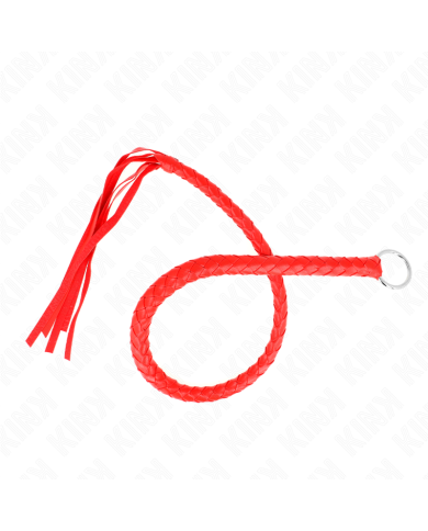 KINK LATIGO DE SERPIENTE CON ANILLO DE MANO ROJO 65 CM
