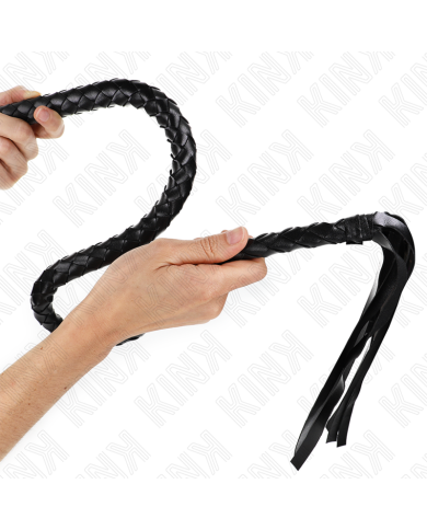 KINK LATIGO DE SERPIENTE CON ANILLO DE MANO NEGRO 65 CM