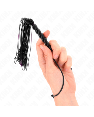 KINK MINI LATIGO DE SILICONA CON AGARRE 6 BOLAS NEGRO 26 CM