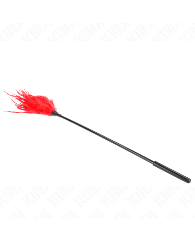 KINK PLUMAS MULTIPLES PARA COSQUILLAS ROJO 45 CM