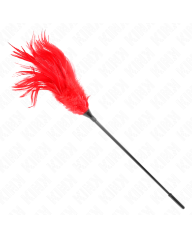 KINK PLUMAS MULTIPLES PARA COSQUILLAS ROJO 45 CM