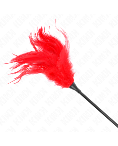 KINK PLUMAS MULTIPLES PARA COSQUILLAS ROJO 45 CM