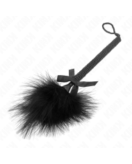 KINK MASAJEADOR DE CUERDA DE NAILON CON PLUMAS PARA COSQUILLAS Y LAZO NEGRO 25 CM