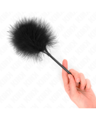 KINK PLUMAS PARA COSQUILLAS NEGRO USADO PARA EL KIT BONDAGE 27 CM