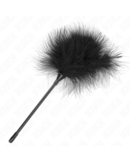 KINK PLUMAS PARA COSQUILLAS NEGRO USADO PARA EL KIT BONDAGE 27 CM