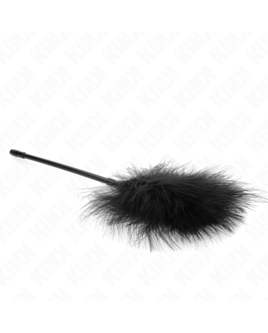 KINK PLUMAS PARA COSQUILLAS NEGRO USADO PARA EL KIT BONDAGE 27 CM