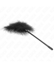 KINK PLUMAS PARA COSQUILLAS NEGRO USADO PARA EL KIT BONDAGE 27 CM